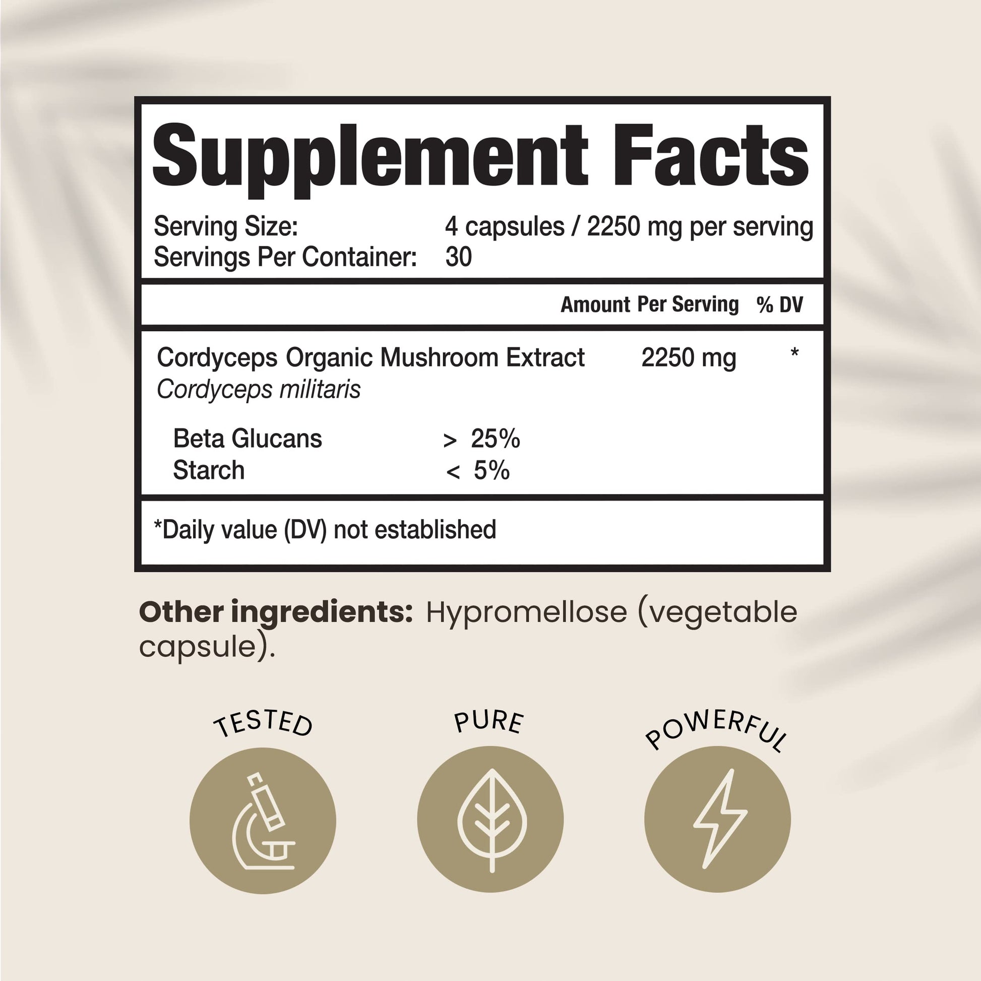 HPD Rx Premium Organic Cordyceps Mushroom Extract Performance Supplement HPD RxUS supplements
