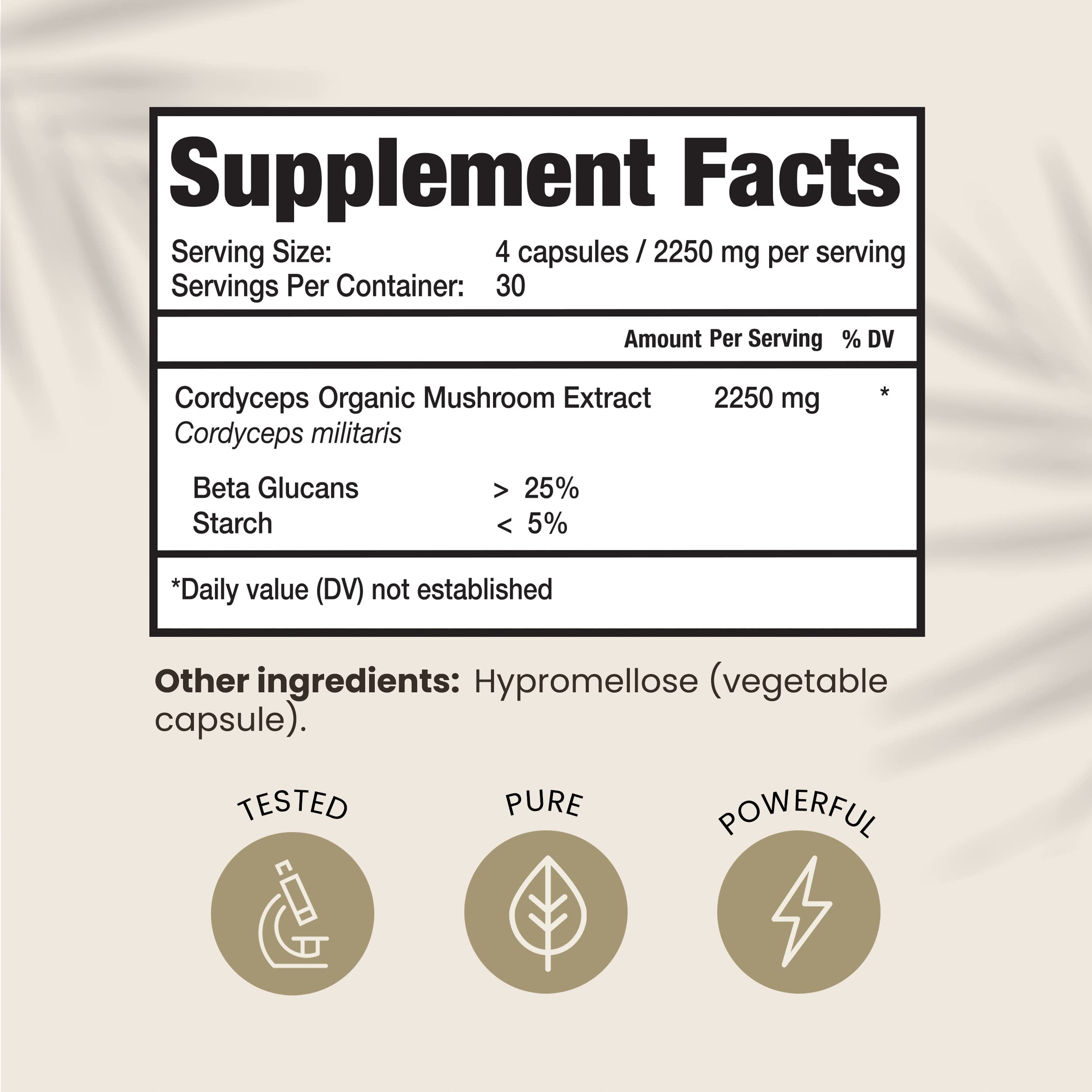 HPD Rx Premium Organic Cordyceps Mushroom Extract Performance Supplement HPD RxUS supplements