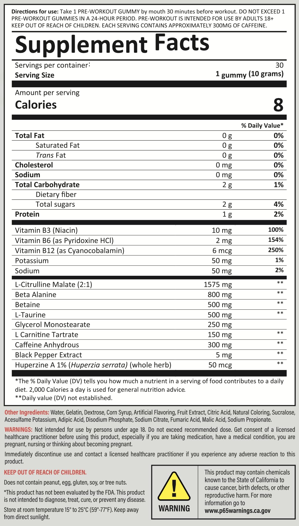 Kodagenix Pre Workout Gummies for Men and Women with Caffeine, L-Citrulline and Beta KodagenixUS supplements