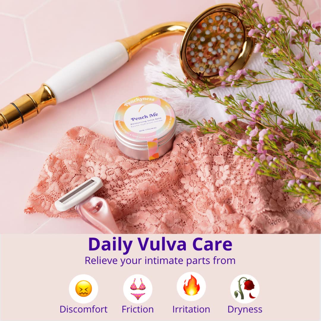 Peach Me Organic Vulva Balm by Peachyness - Hormone-Free Vaginal Moisturizer for Sensitive Skin Peachynes sAu supplements