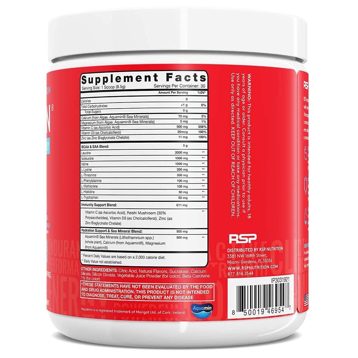 RSP NUTRITION AminoLean Pre Workout Energy (Fruit Punch 30 Servings) with AminoLean RSP NUTRITIONAu supplements