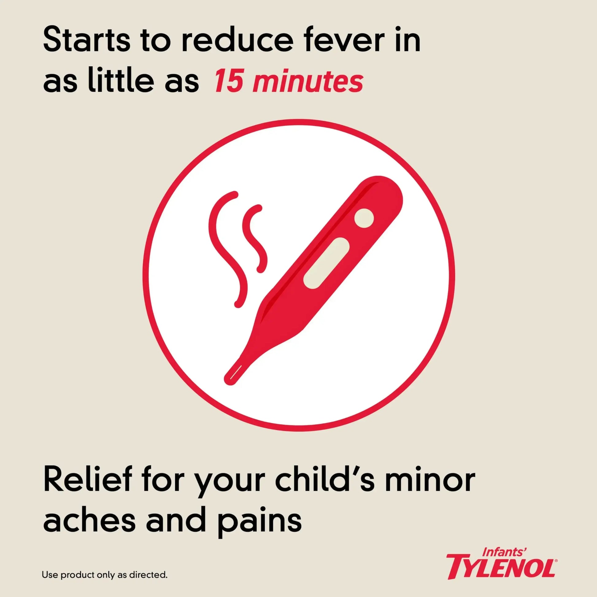 Infants' Tylenol Liquid Pain Reliever and Fever Reducer Medicine, Acetaminophen Oral Suspension for Sore Throat, Headache & Teething, Kids Fever Reducer; Dye-Free Cherry Flavor, 2 fl oz, Pack of 1 TylenolAu supplements