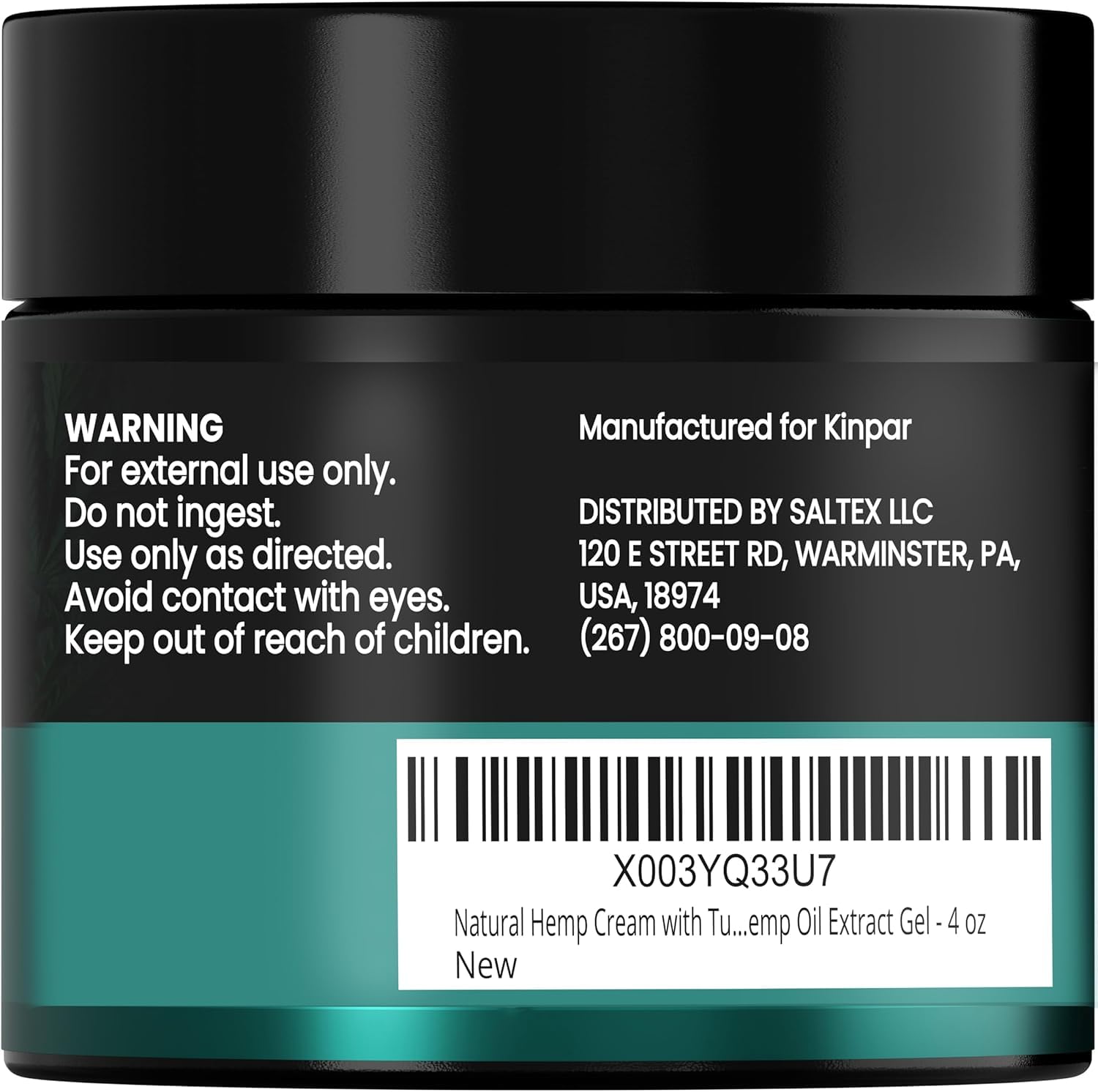 KINPAR Cream - Professional Gel Formula with Natural Turmeric, Arnica, MSM, Glucosamine, Eucalyptus & Emu Oil – Maximum Strength – Formulated in The USA - 4 oz KINPARAu supplements