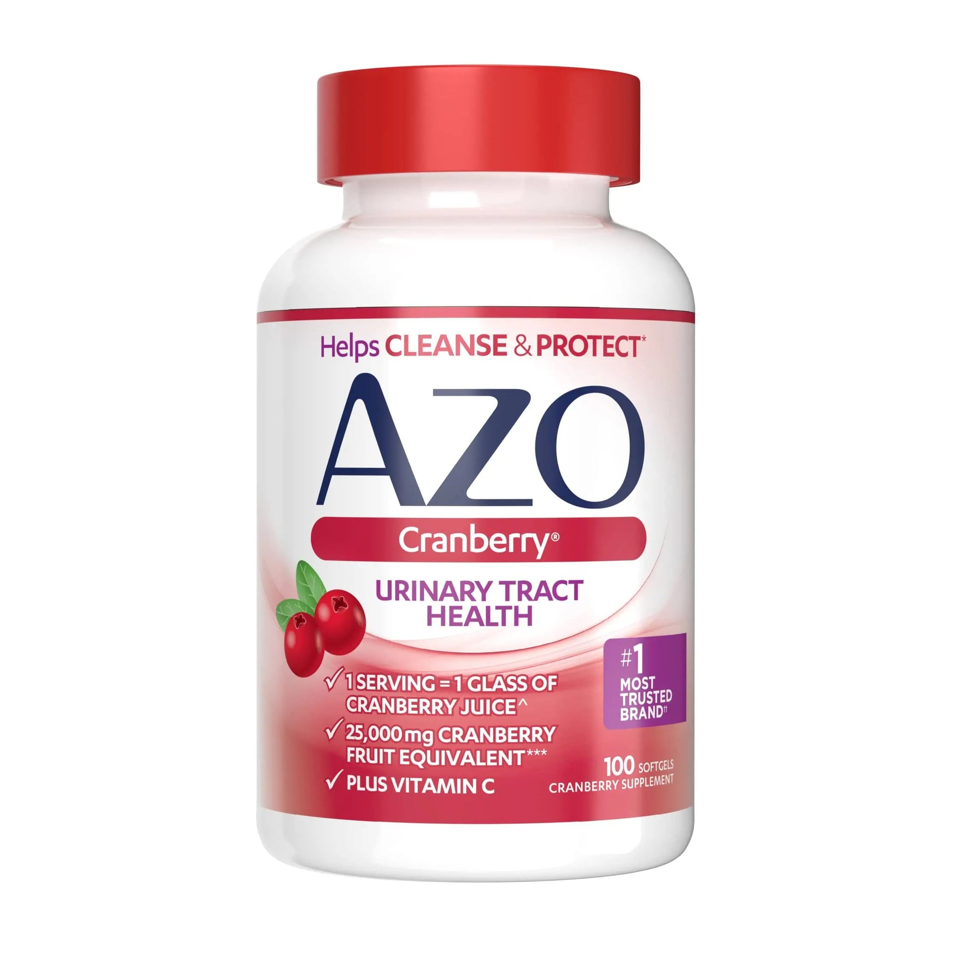 AZO Bladder Control with Go-Less Daily Supplement | Helps Reduce Occasional Urgency & Leakage | 54 Count Cranberry Urinary Tract Health | 100 Softgels AZOAu supplements