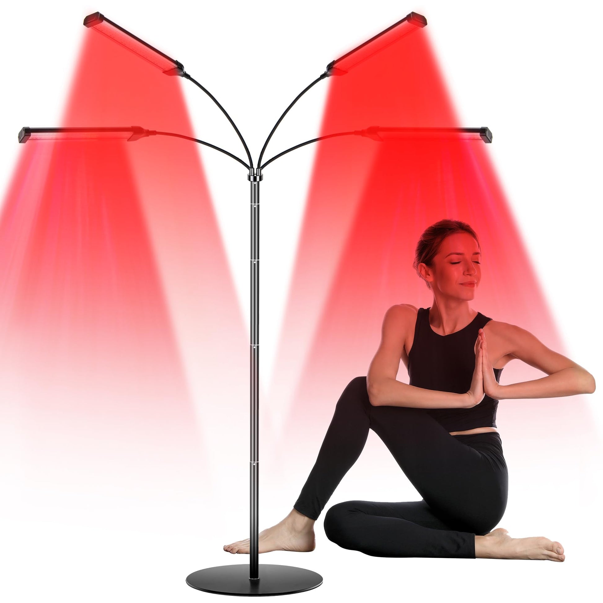 Dexnump Red Light Therapy for Face, 324 LEDs Red Light Therapy Lamp Height Free Adjustment Infrared DexnumpAu supplements