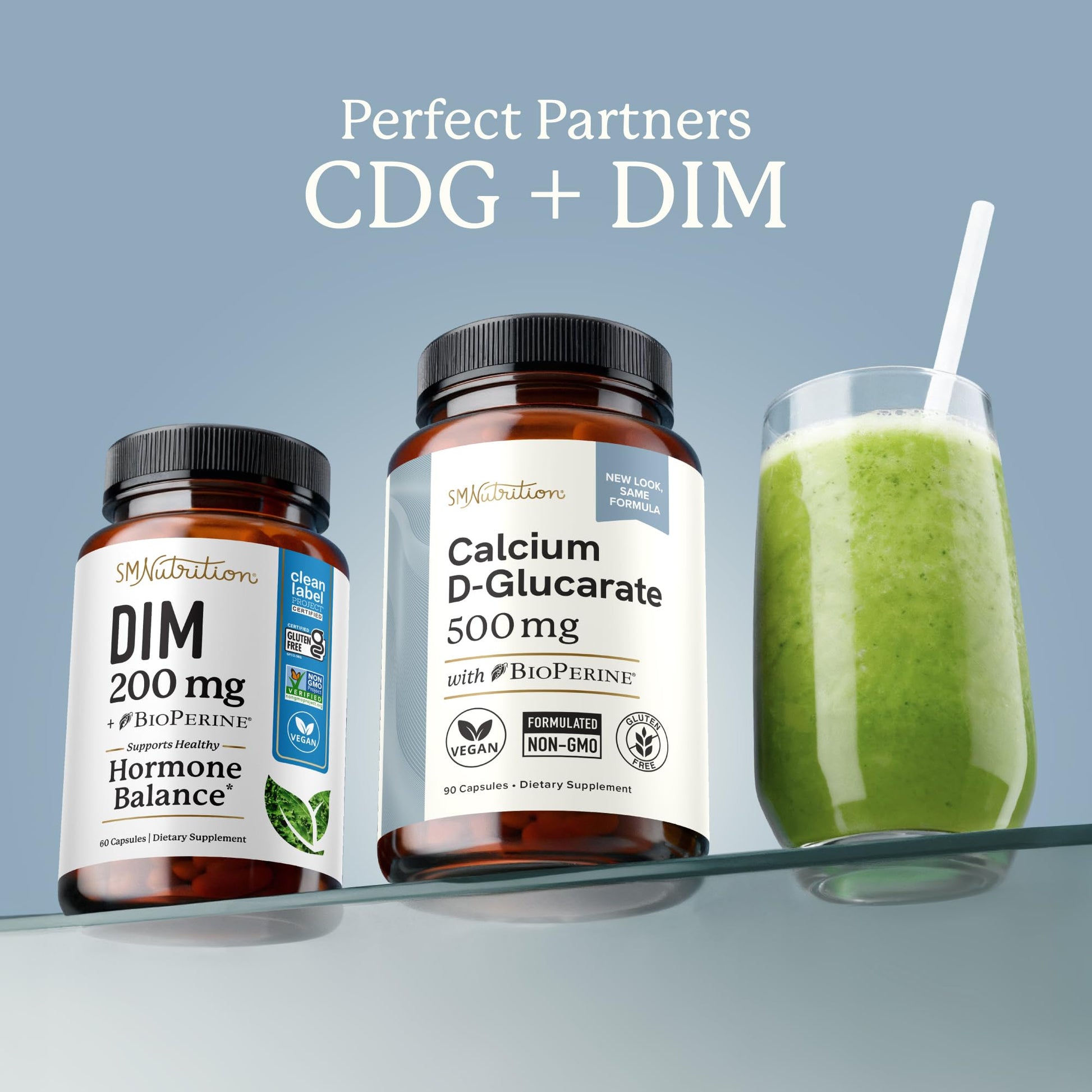 Calcium D-Glucarate | 500MG | CDG for Liver Detox and Cleanse, Hormone Balance, and Menopause Support | Calcium Supplement | Vegan, Non-GMO, Third-Party Tested | 90 Capsules (3-Month Supply) SMNutritionAu supplements
