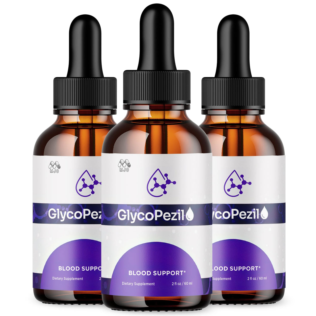 (3 Pack) Glycopezil Drops, Official Glycopezil Blood Health Support Drops with All Natural Ingredients, Advanced Health & Wellness Support Formula with Premium Vitamins for Women & Men (90 Servings) MJOAu supplements