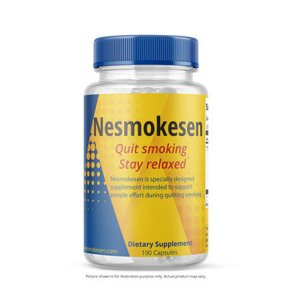 Nesmokesen - Quit Smoking Stay Relaxed, (100 Capsules / 27 Days Supply) Nature's EngineeringUS supplements