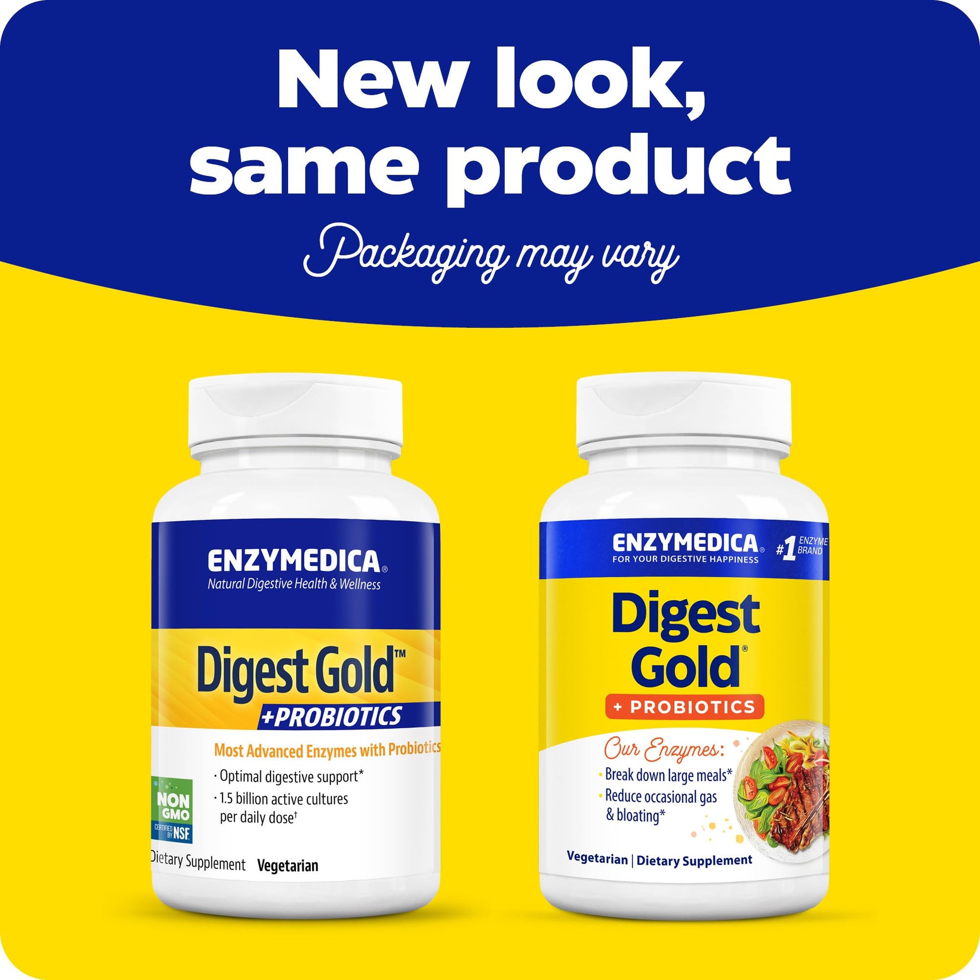 Enzymedica Digest Gold + Probiotics, 2-in-1 Digestive Enzymes & Probiotic Support, Promotes Gut Health with 1 Billion Active Cultures, 180 Capsules EnzymedicaAu supplements