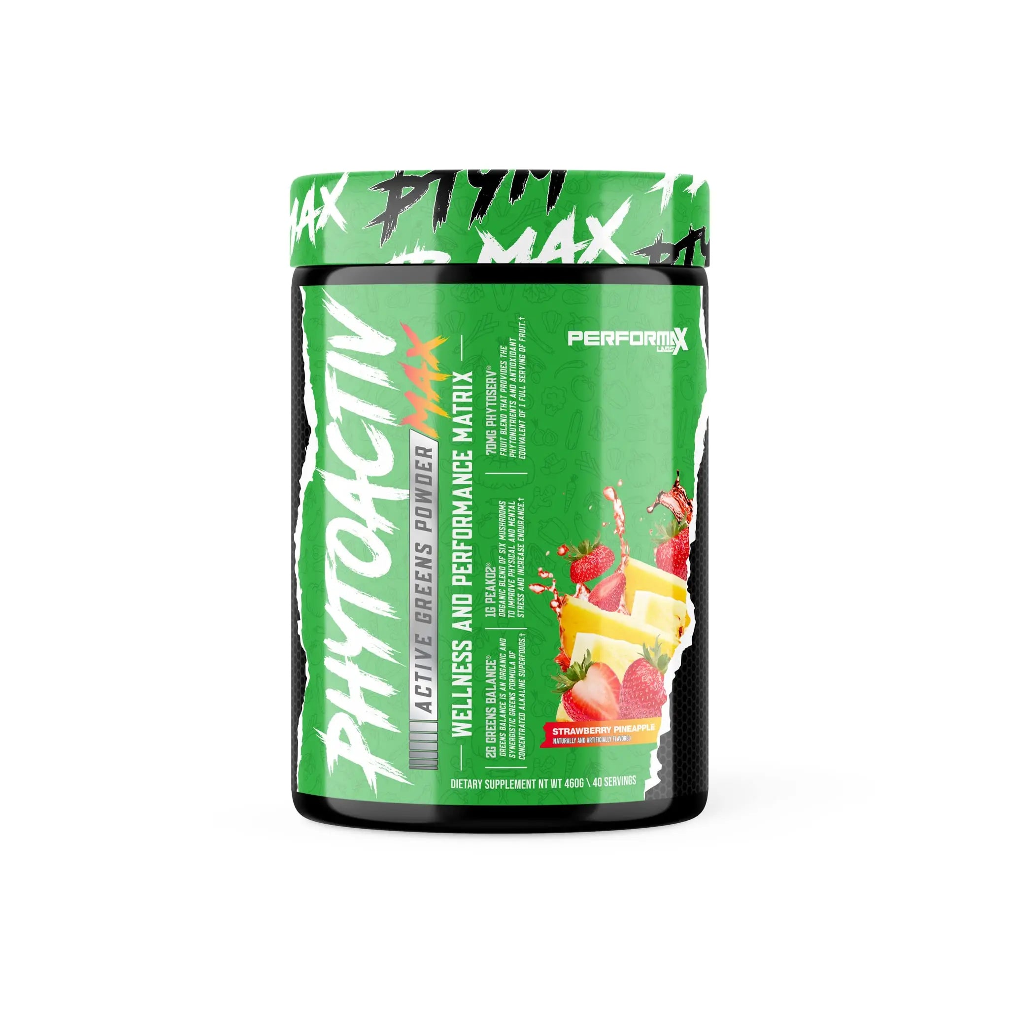 Performax Labs PhytoactivMax Active Greens Powder Wellness and Performance Matrix | Phytonutrients – Overall Health | 30 Servings (Strawberry Pineapple) Performax LabsAu supplements