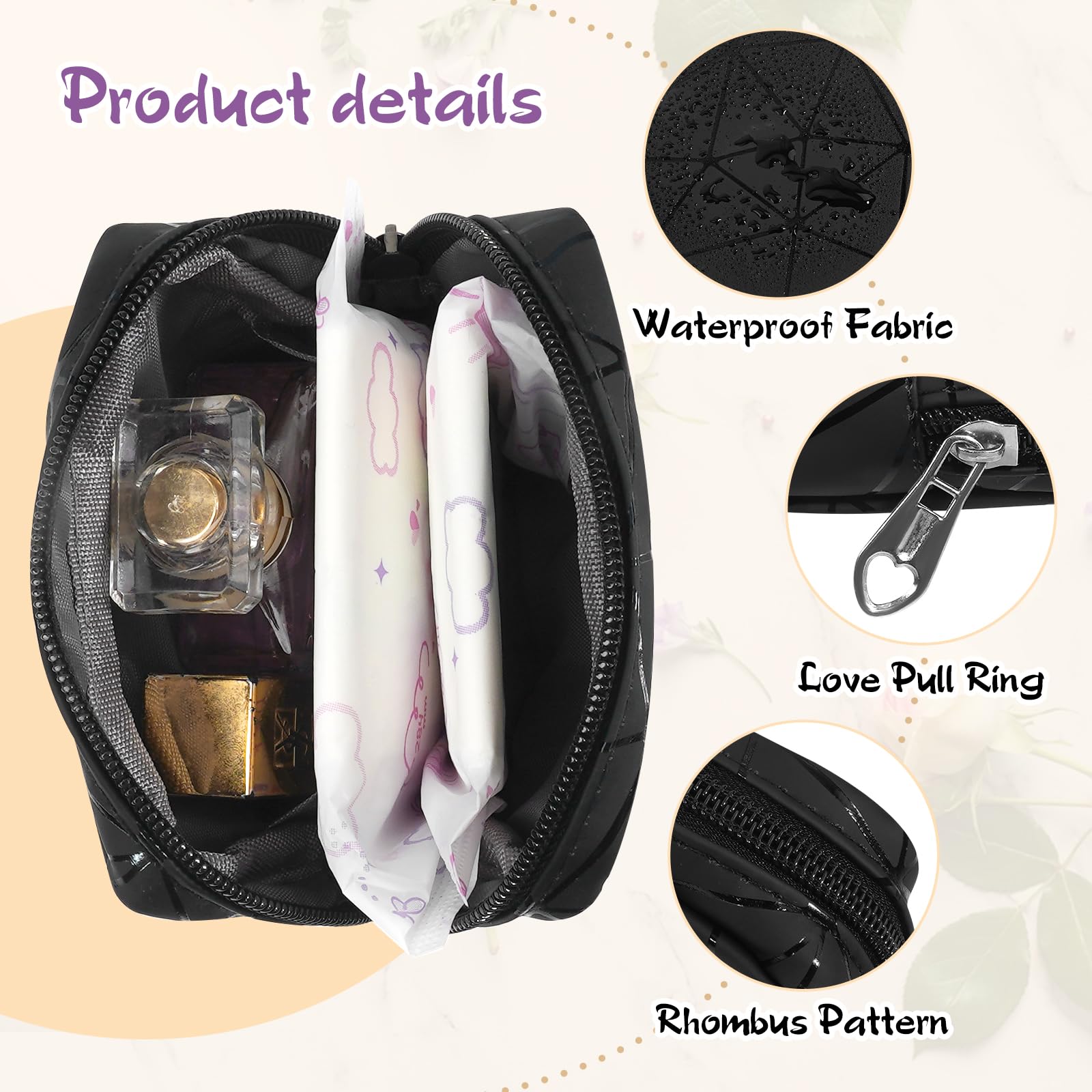Yazabai Sanitary Napkin Storage Bag Pouch 4PCS Pads and Tampons Bags Pouches Portable YazabaiAu supplements