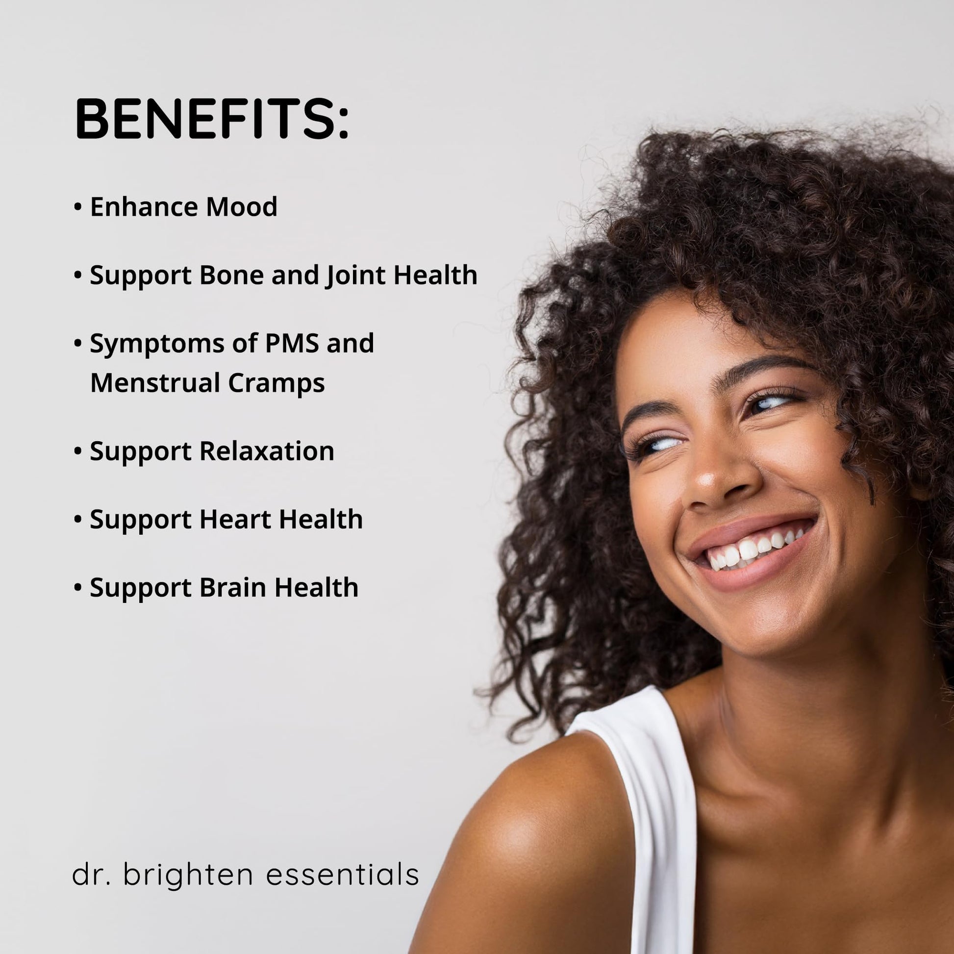Dr. Brighten Magnesium Plus (as Magnesium Bi-glyncinate) - Beneficial in Maintaining a Healthy Mood, Sleep, Hormone Balance and Reducing Symptoms of PMS and Menstrual Cramps Dr. BrightenAu supplements