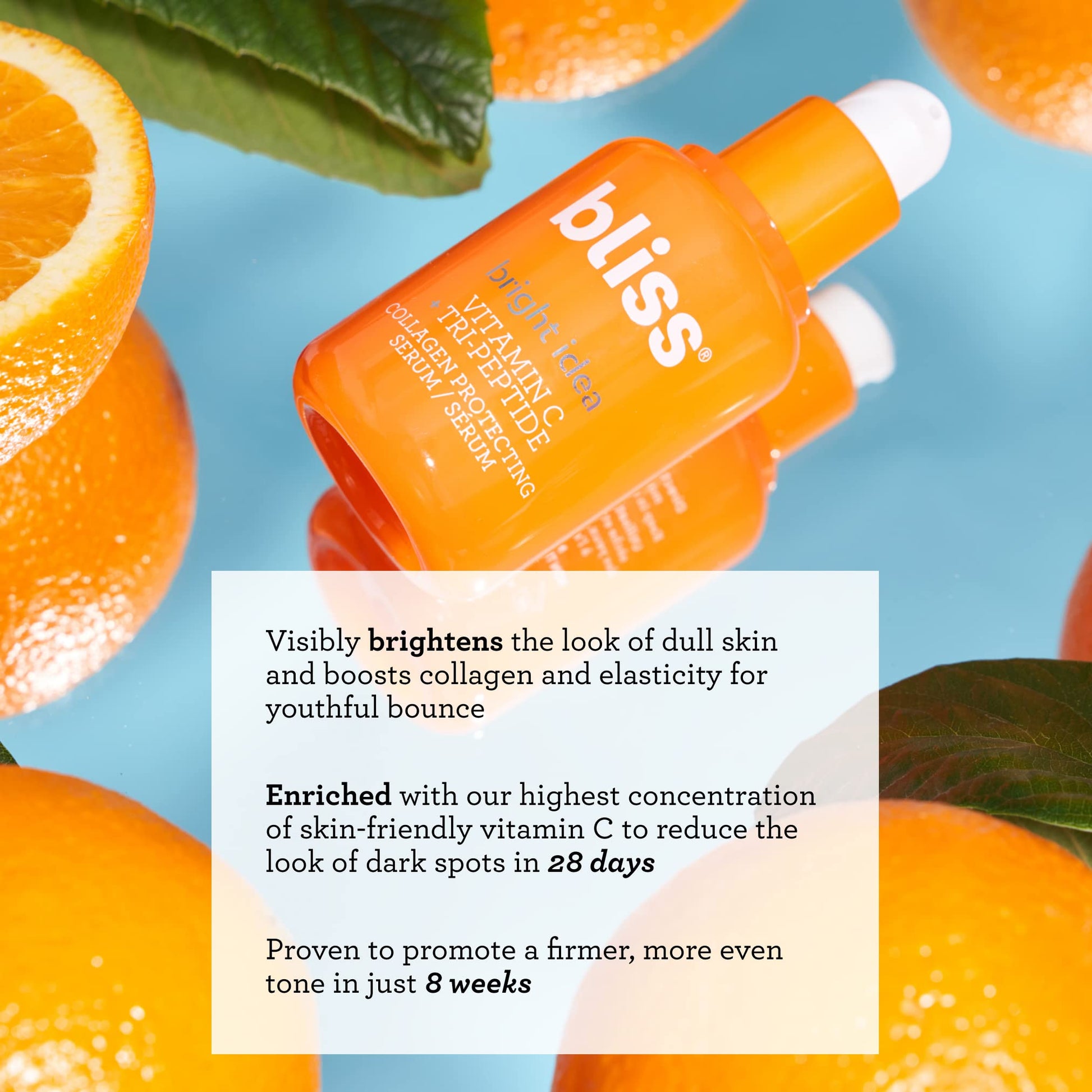 Bliss Bright Idea Vitamin C + Tri-Peptide Brightening Serum - 1 Fl Oz - Hydrating BlissAu supplements