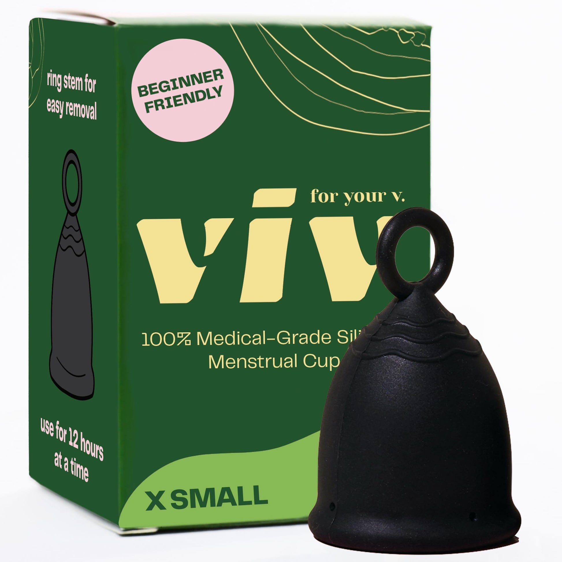 Viv for Your V Menstrual Cup | Extra Small | Safe, Comfortable, Alternative to Tampons and Pads VIV FOR YOUR V.Au supplements
