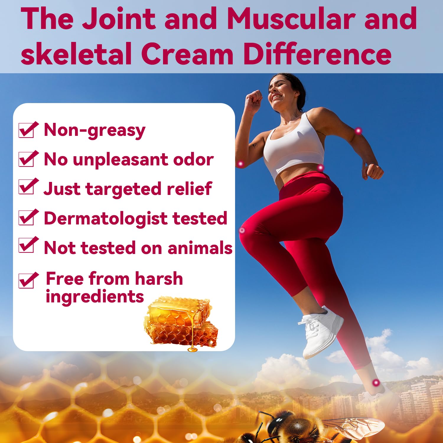 DRUOUO Natural Organic NZL Bee Venom Professional Serum Care, Joint & Muscle & Bone Cream Gel - for Back, Neck, Hand, Foot, Knee, Muscle, Shoulder, Hip, Nerve, Vitamin B6, Aloe Vera, Adult, Elderly DRUOUOAu supplements