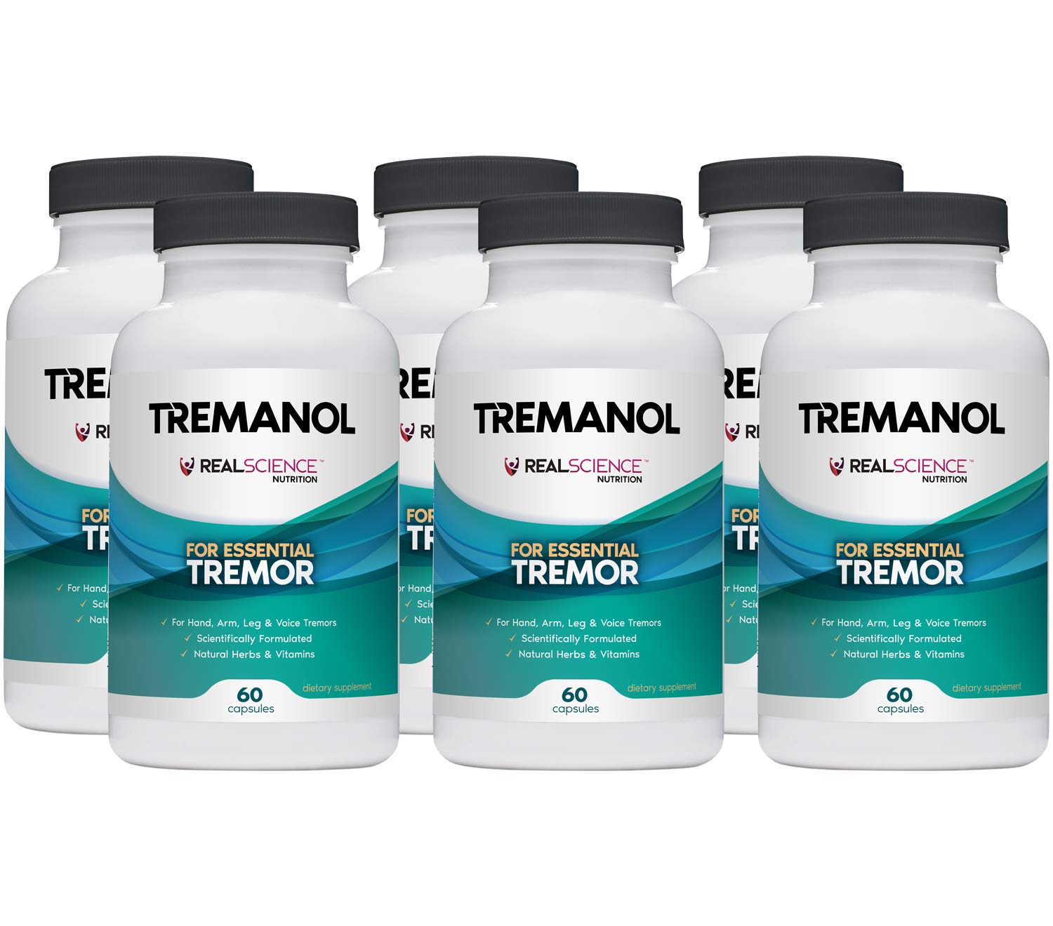 Tremanol Natural Aid Herbal Supplement – Includes Vitamin B2 & B12, Passionflower & Skullcap – 60 Caps (Pack of 6) – Made in USA TremanolAu supplements