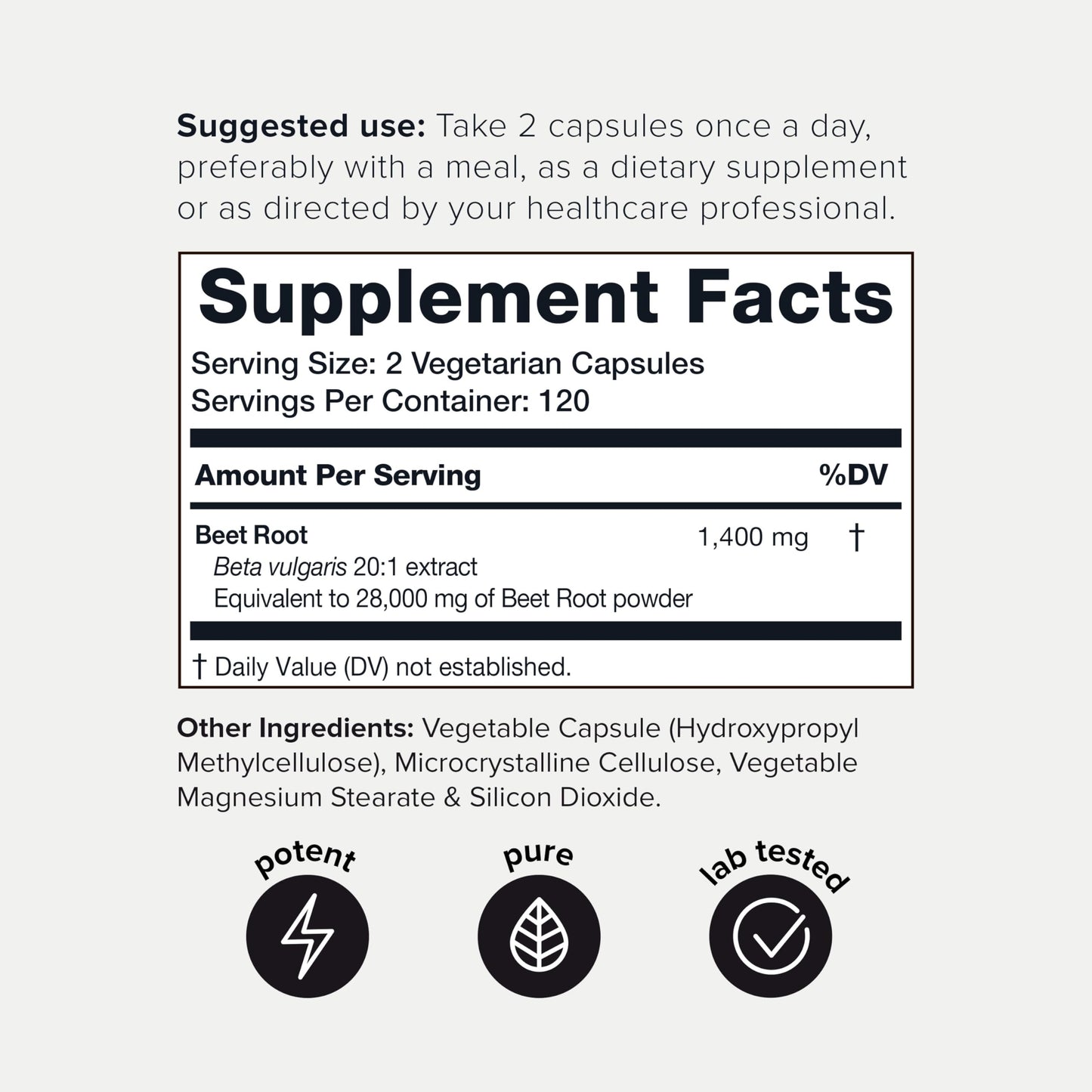 28,000mg 20x Concentrated Extract Beet Root Capsules - Natural Nitric Oxide Booster ToniiqUS supplements