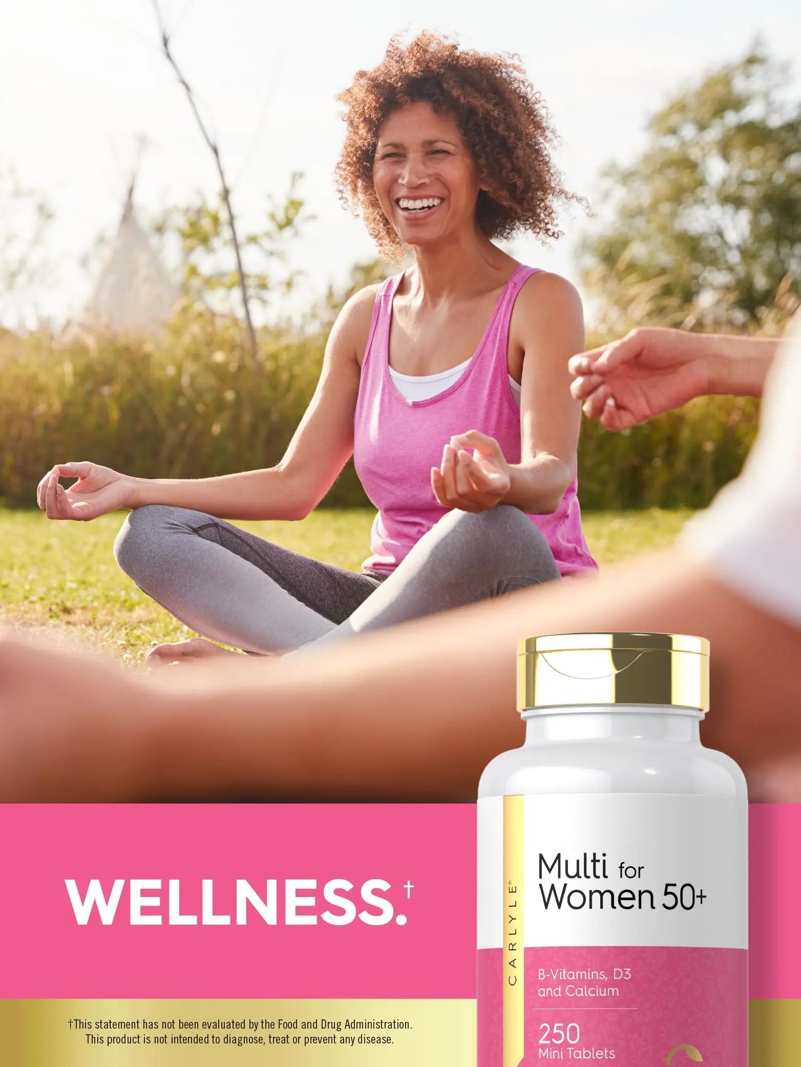 Carlyle Multivitamin for Women 50 Plus | 250 Mini Tablets | Iron Free Supplement | Vitamins A, B12, C, D3, Folate (as Folic Acid) and Calcium | CarlyleAu supplements
