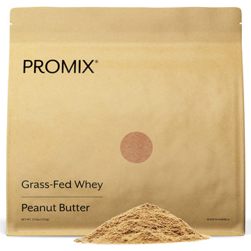 Promix Whey Protein Powder, Peanut Butter - 2.5lb Bulk - Grass-Fed & 100% All Natural ProMix NutritionUS supplements