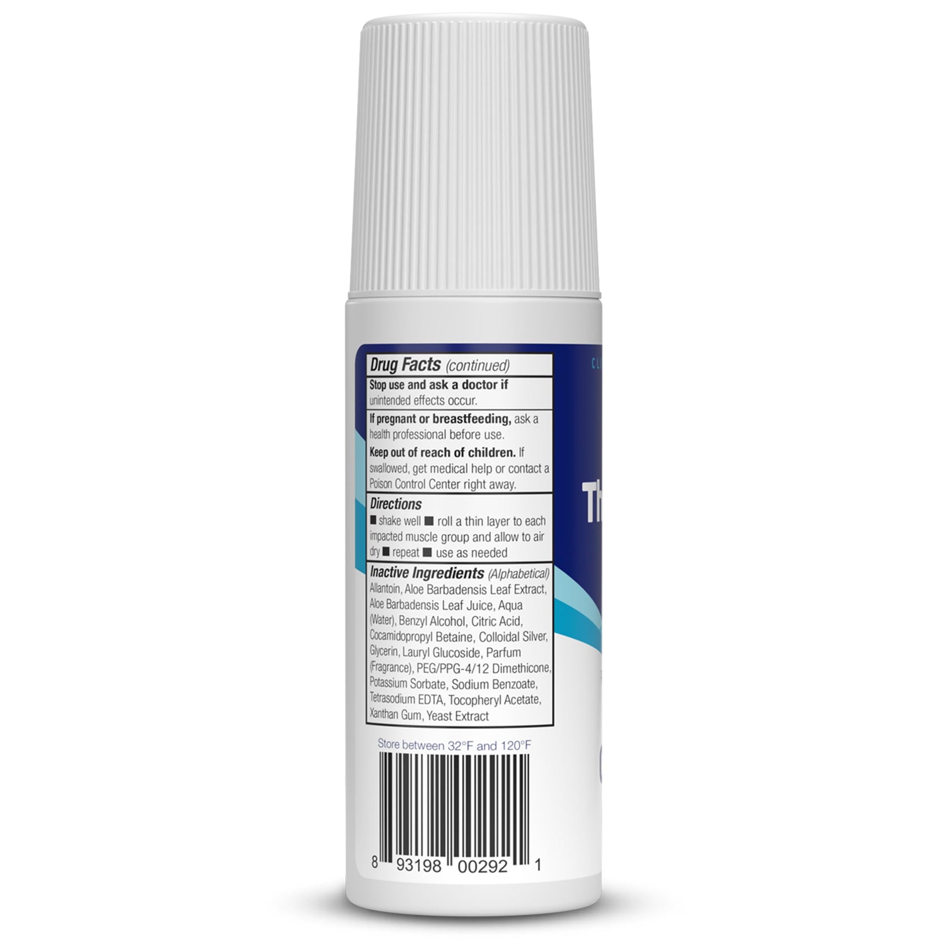 Theraworx Relief for Foot Cramps, Fast-Acting Foot Cramp Relief Roll-On - 2.5 Oz - 1 Count TheraworxAu supplements