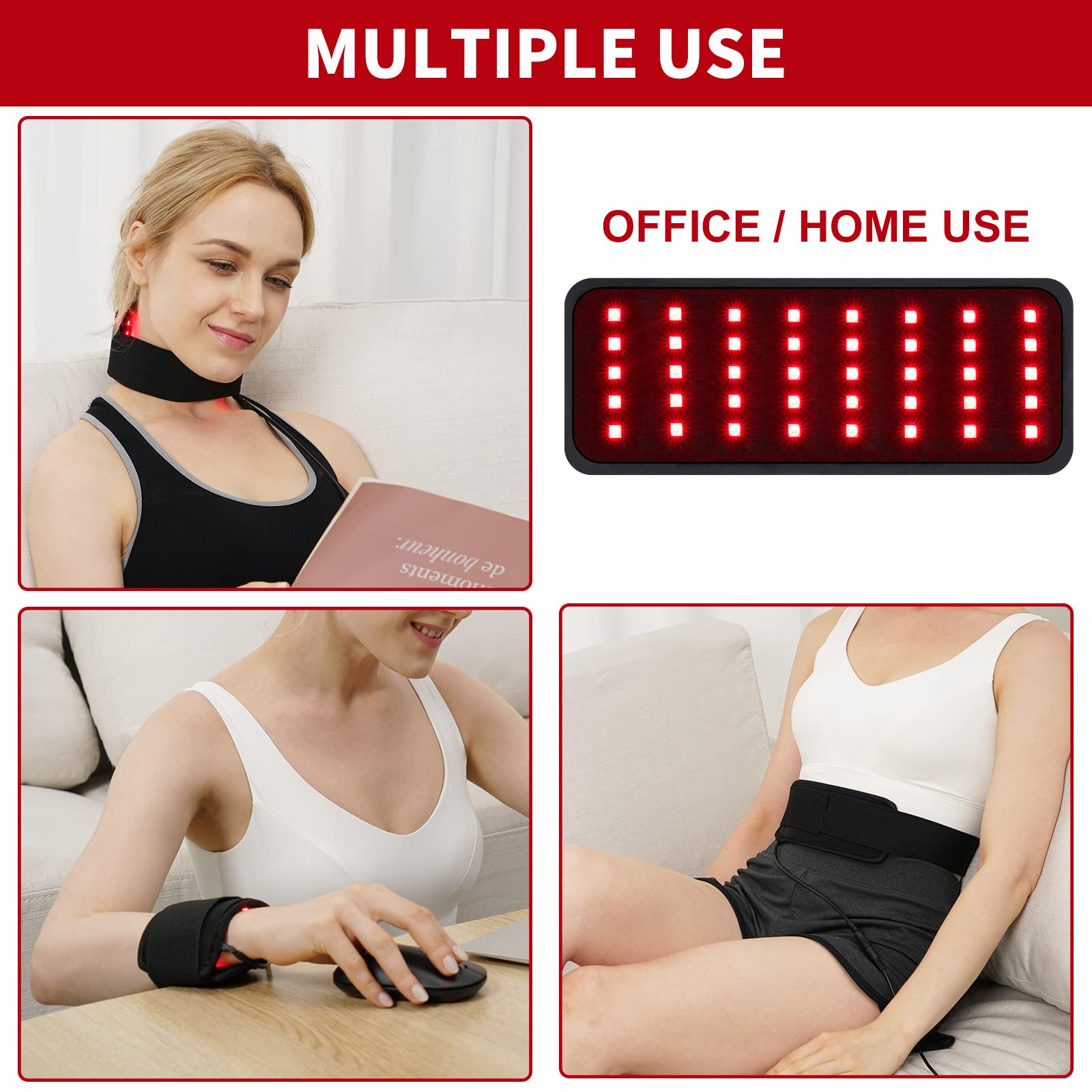 Replacement Red Light Therapy Patch, Infrared Light Therapy for Body Neck Wrist Red Therapy Belt EnjoYieldAu supplements