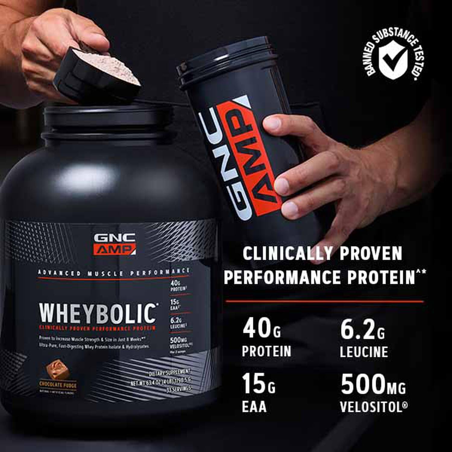 GNC AMP Wheybolic Protein Powder | Targeted Muscle Building and Workout Support Formula GNCAu supplements
