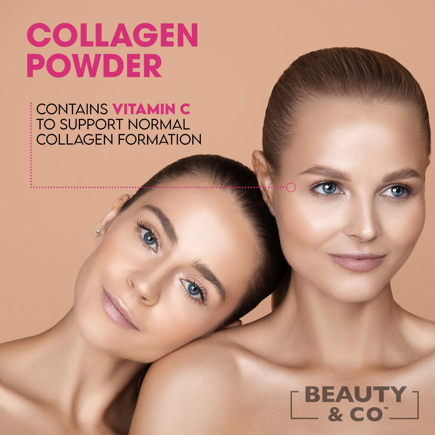 Collagen 2500mg Powder Supplement Boosted with Vitamin C and Hyaluronic Acid (Bovine) Beauty & CoAu supplements