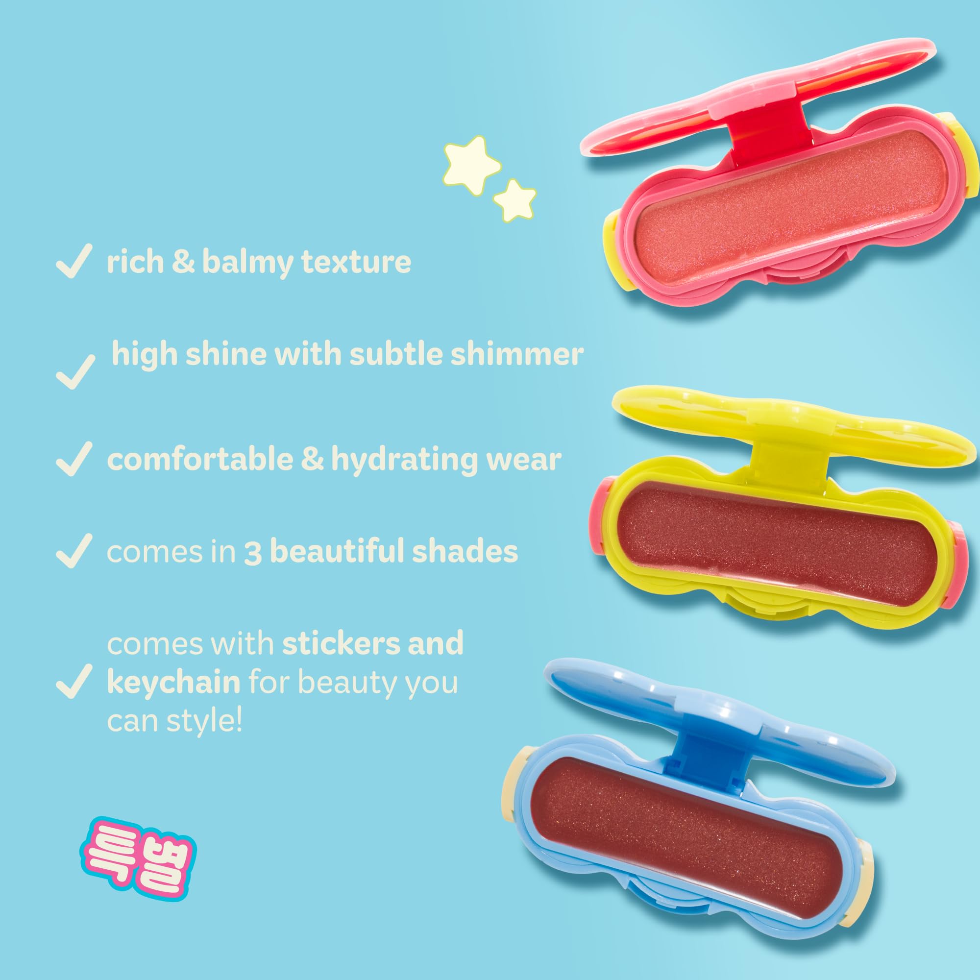 The Crème Shop Shimmer Pop Clip-On Lip Gloss | Korean Makeup, Cute Clip Accessory, Hydrating, Non-Sticky, Shea Butter, Hyaluronic Acid, Vitamine E- Gravity Glow The Crème ShopAu supplements