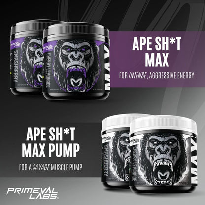 Primeval Labs ApeSh*t Max Pump Premium Pre-Workout | Muscle Pump & Vascularity Primeval LabsUS supplements