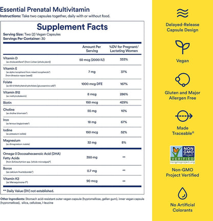 Ritual Prenatal Multivitamin and Gut Duo Supplements with Prenatal Vitamins and Synbiotic+: 3-in-1 Probiotic, Prebiotic, Postbiotic, Supports Pregnancy, and Gut Health, 30 Day Supply RitualUS supplements