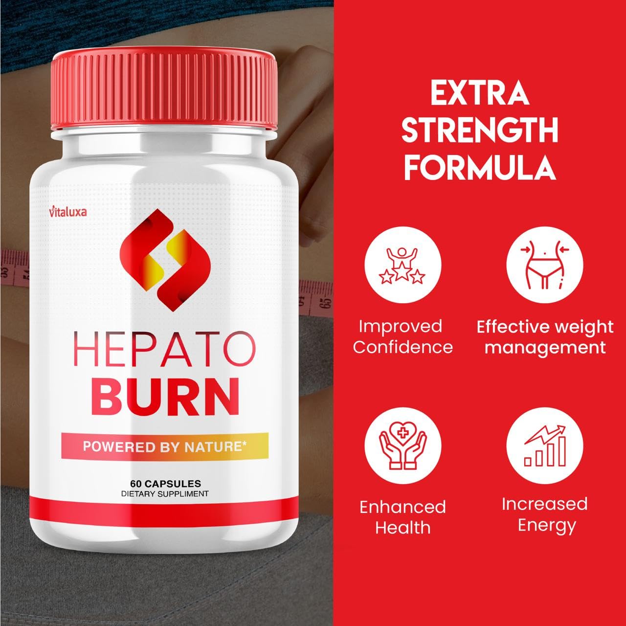 (2 Pack) Hepato Burn Capsules - HepatoBurn Supplement Pills Advanced Formula Wait Premium Blend All Natural Loss Support for Men Women, Hepataburn Reviews Maximum Strength Burner Health (120 Capsules) VitaluxaAu supplements
