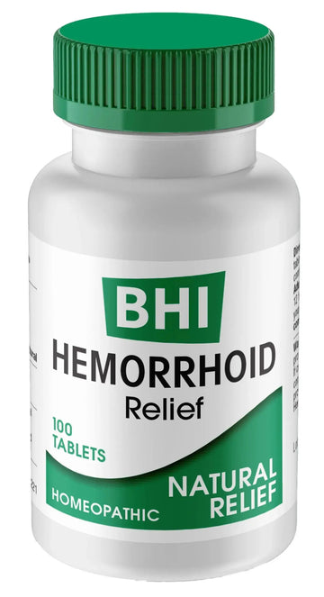 MediNatura BHI Hemorrhoid Relief - Natural Hemorrhoid Treatment for Relieving Rectal Itching - Daily Support - Chewable & Easy-to-Use Tablets - Plant-Based - 100 Count MediNaturaAu supplements