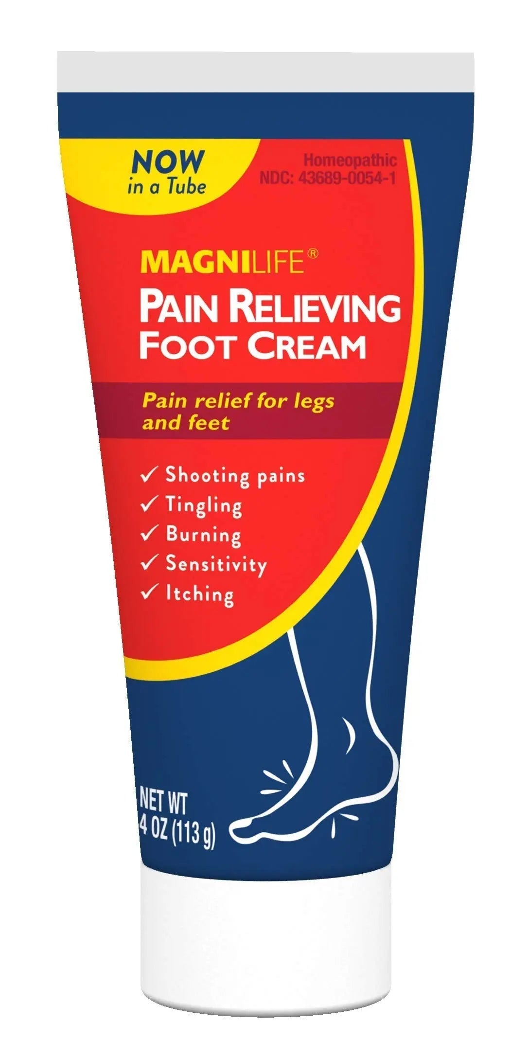 MagniLife Pain Relieving Foot Cream, 4 oz Tube, Soothing Relief for Soreness, Pain, Burning, Tingling, Itching or Sensitivity in Feet & Legs, Moisturizing & Hydrating Foot Cream, No Petroleum MagniLifeAu supplements