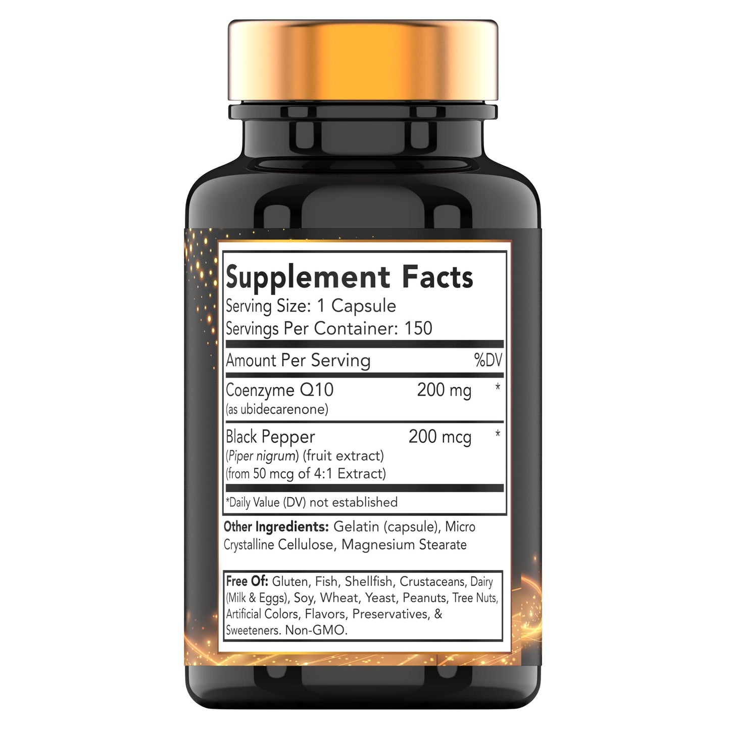tnvitamins Ultra Potent CoQ-10 200 MG - 150 Capsules with Black Pepper Extract tnvitaminsUS supplements