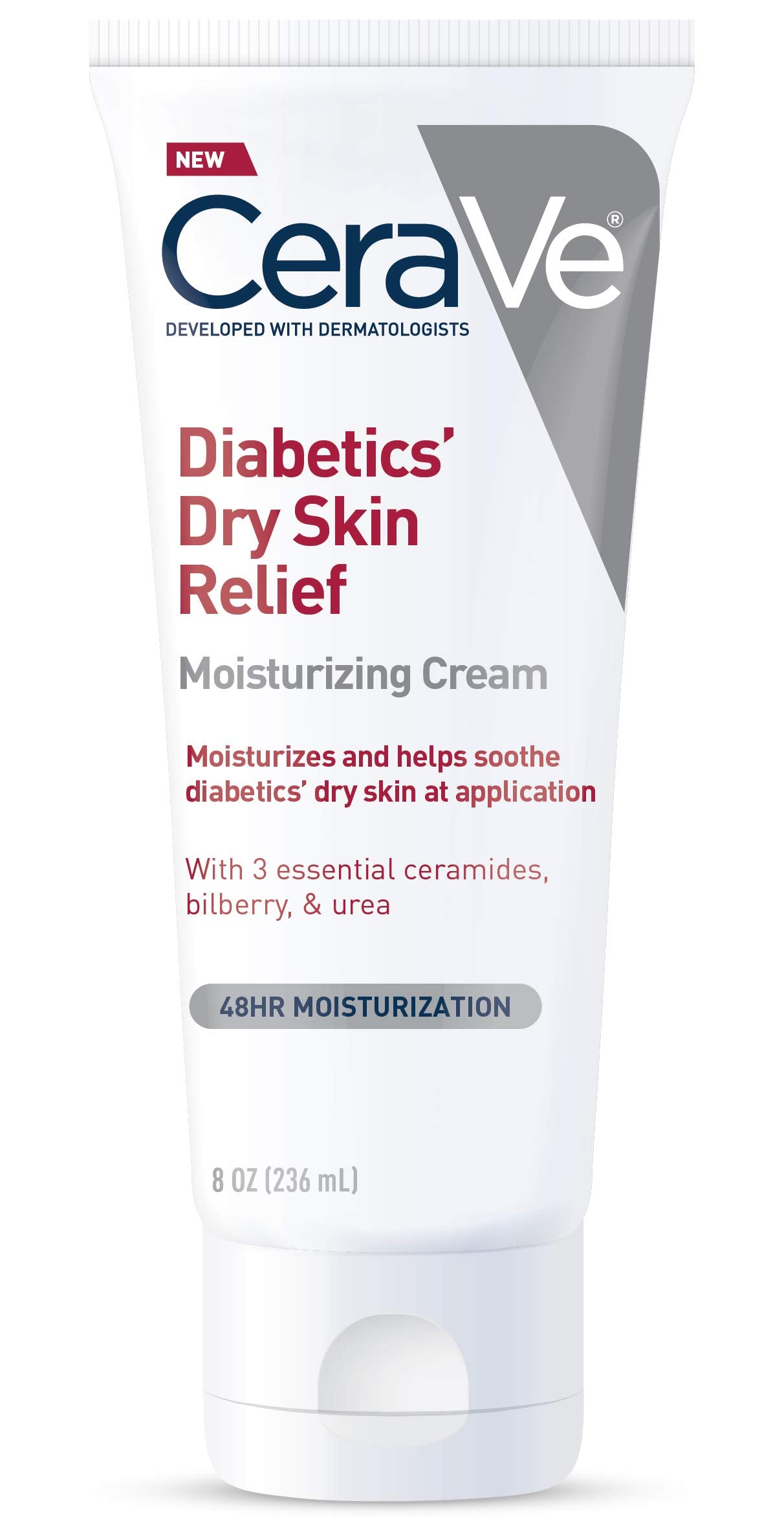 CeraVe Moisturizing Cream for Diabetics’ Dry Skin, Urea Cream with Bilberry for Face and Body, Fragrance Free CeraVeUS supplements