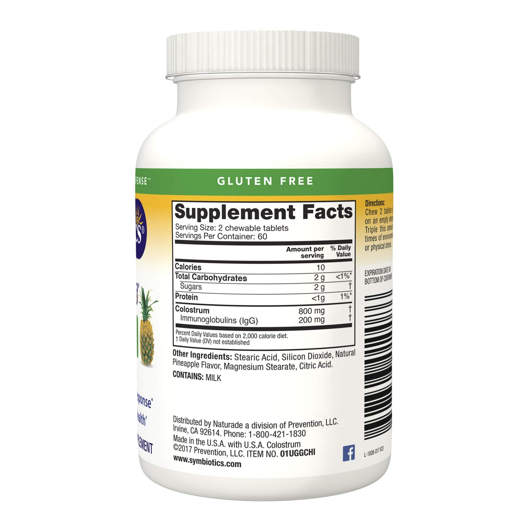 Symbiotics Immunity Support Colostrum Plus Chewables (Pineapple) SymbioticsUS supplements