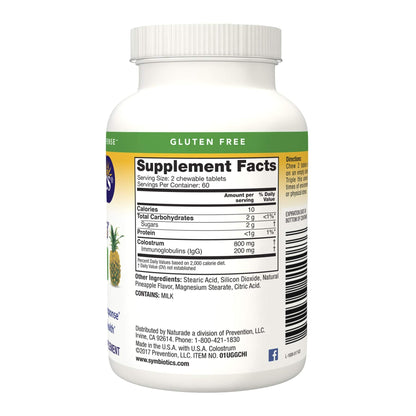 Symbiotics Immunity Support Colostrum Plus Chewables (Pineapple) SymbioticsUS supplements