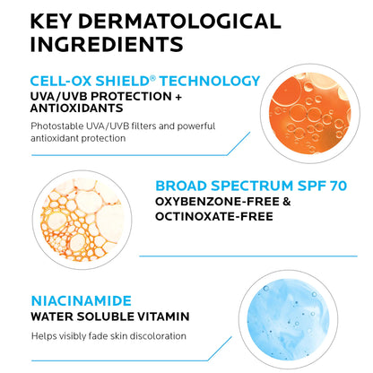 La Roche-Posay Anthelios UV Correct Sunscreen Moisturizer SPF 70, Daily Anti-Aging Face Moisturizer with Niacinamide La Roche-PosayUS supplements