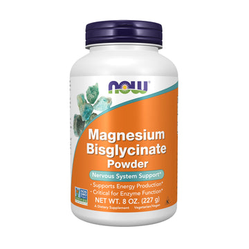 NOW Foods Supplements, Magnesium Bisglycinate Powder, Enzyme Function*, Nervous System Support*, 8-Ounce NOW FoodsAu supplements