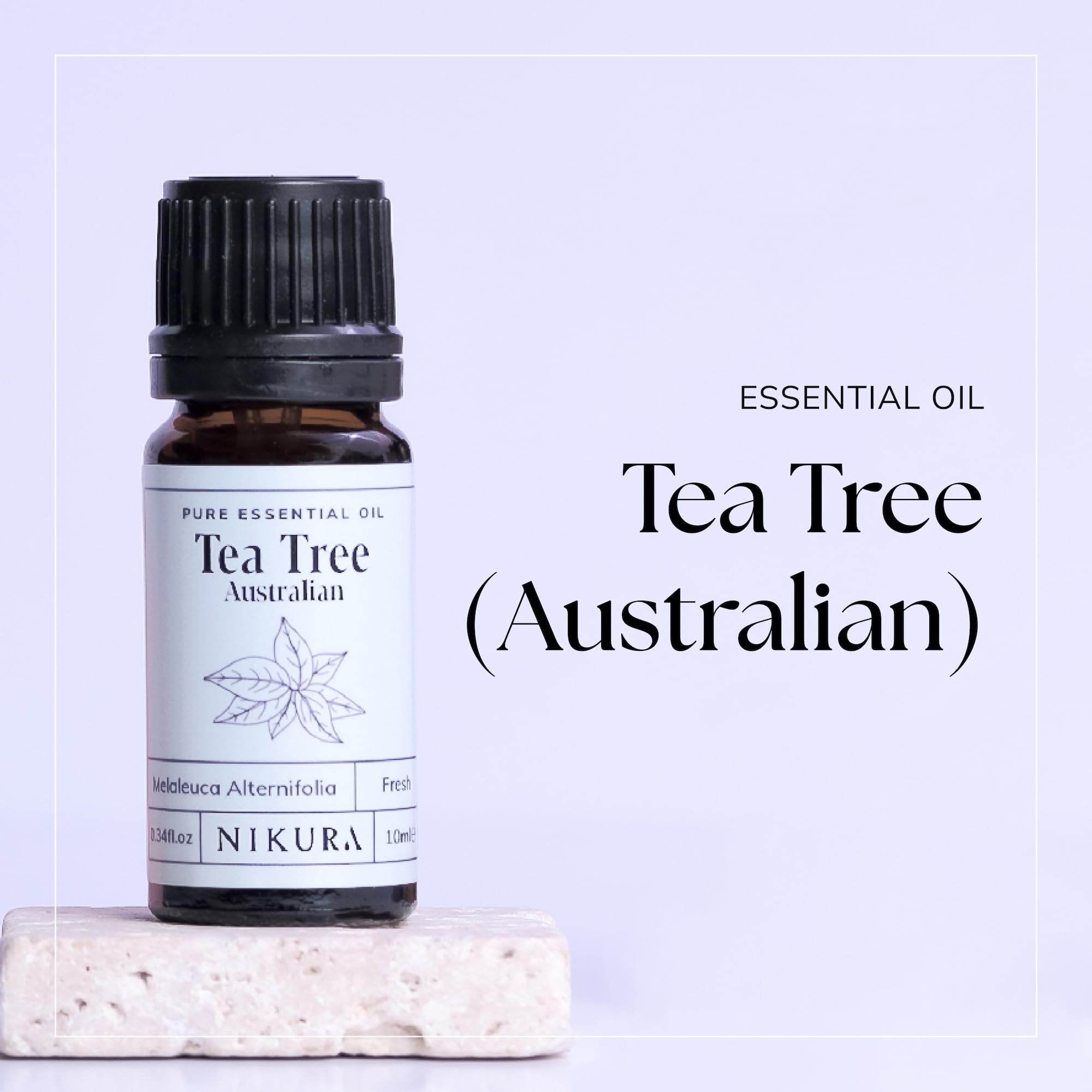 Nikura Pure Australian Tea Tree Essential Oil for Skin, Nail Fungus, Face, Hair, Acne nikuraUS supplements