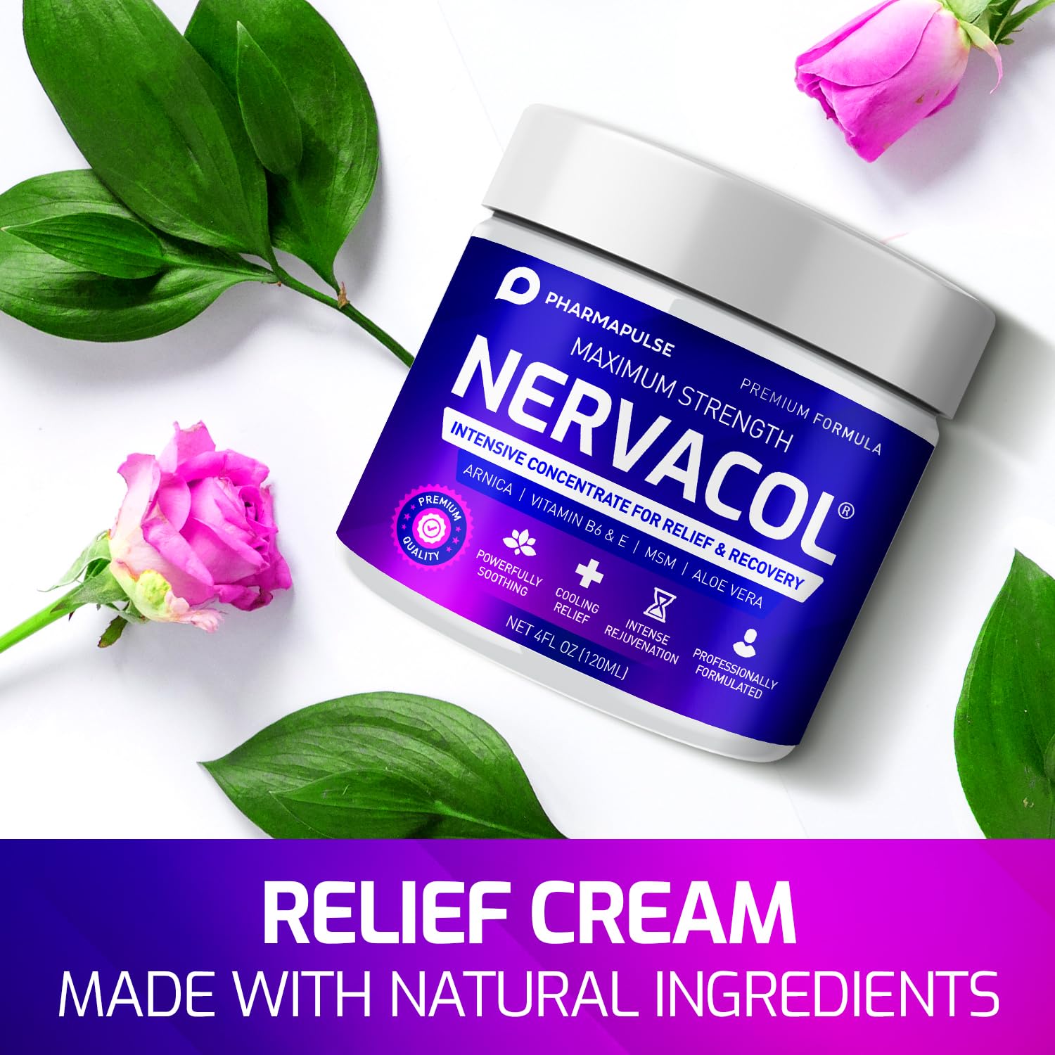 Neuropathy Nerve Therapy & Relief Cream - Maximum Strength Relief Cream for Foot PharmapulseUS supplements