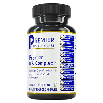 Premier Research Labs Premier BP Complex - Heart Health Supplements, BP Formula, Garlic Allicin Supplement, Natural Herbal BP Support Pills with Reishi & Cayenne Pepper - 60 Vegetarian Capsules Premier Research LabsAu supplements