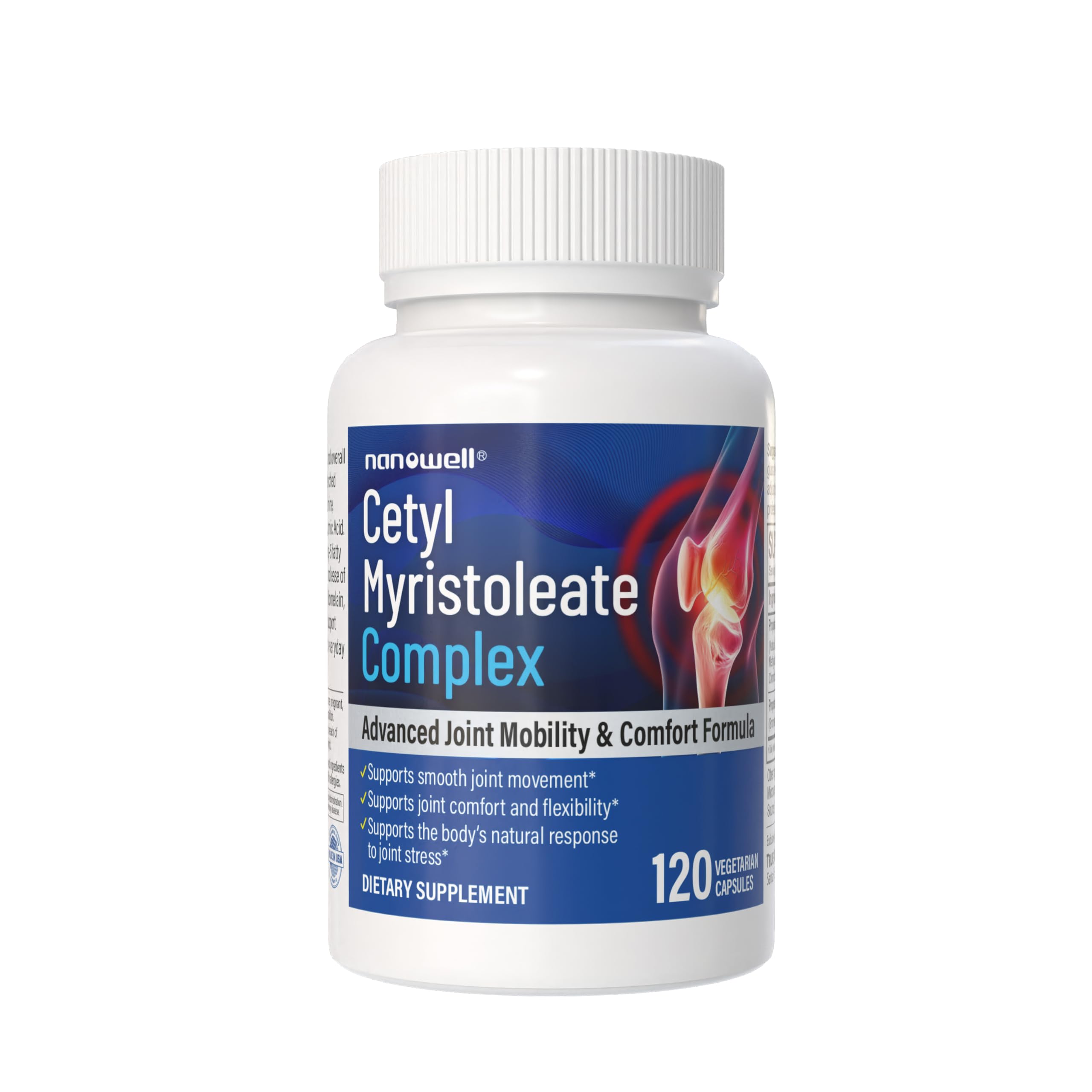 Cetyl Myristoleate Complex, CMO Advanced Joint Mobility & Comfort Formula 120 Capsules NANOWELLAu supplements