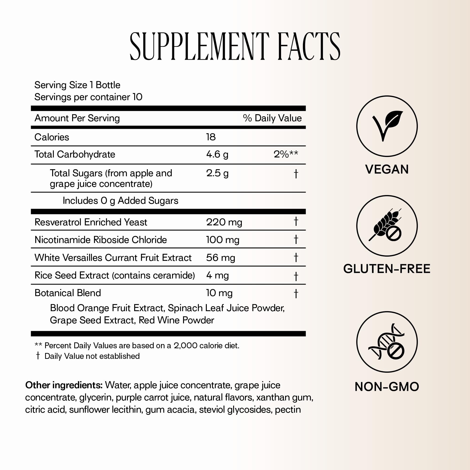 Happy Aging Liquid NAD+ Resveratrol Supplement, NMN Alternative, Liposomal Nicotinamide Riboside & Antioxidants for Energy Support, Brain Health, Firm Skin, Twice Weekly Use, 30 Shots Happy AgingAu supplements