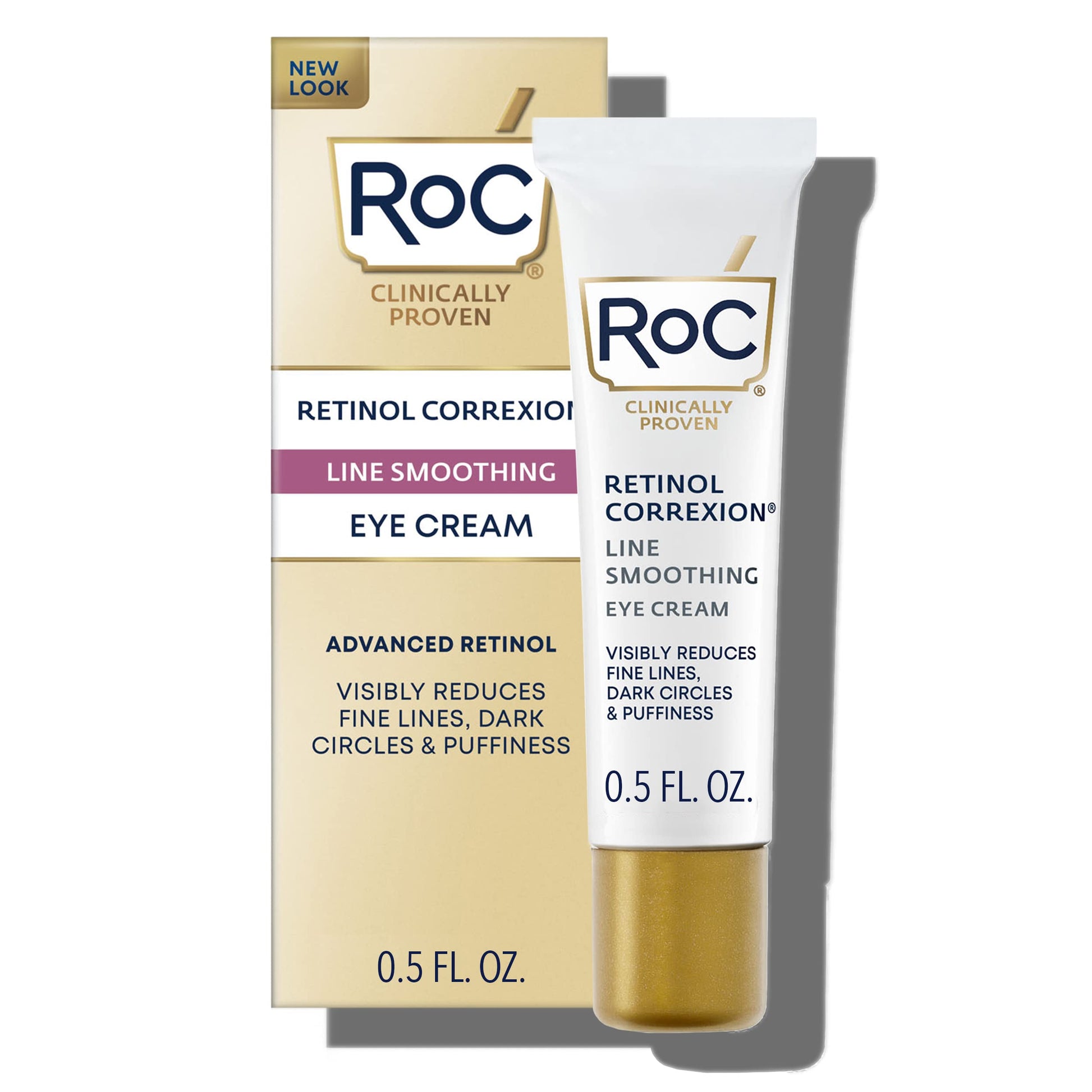 RoC Retinol Correxion Under Eye Cream for Dark Circles & Puffiness, Daily Wrinkle RoCUS supplements