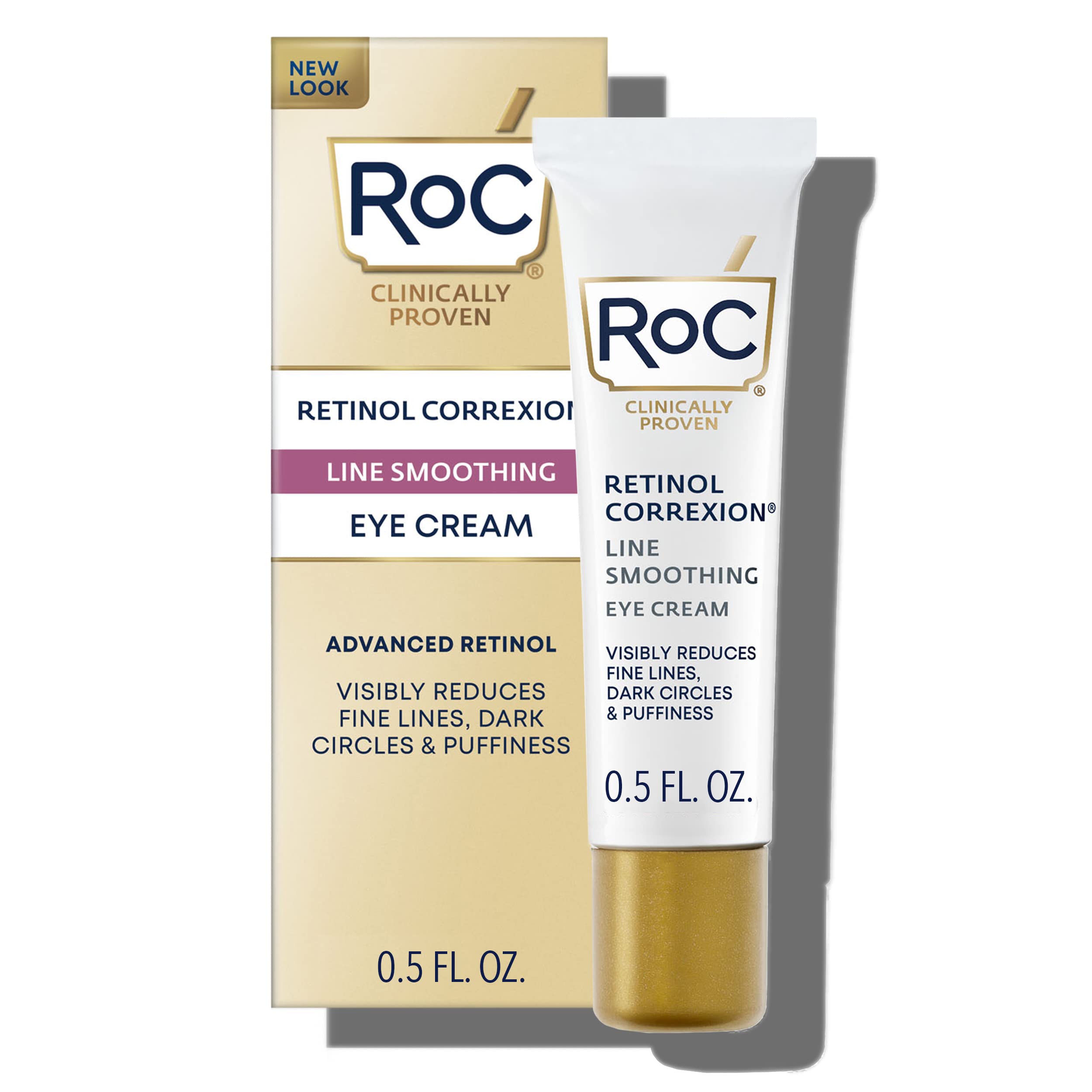 RoC Retinol Correxion Under Eye Cream for Dark Circles & Puffiness, Daily Wrinkle RoCUS supplements
