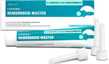Ebanel 4% Lidocaine Hemorrhoid Treatment Ointment with Phenylephrine, Witch Hazel, Vitamin B6, Zinc Oxide, Frankincense, External and Internal Hemorrhoids Treatment Burn Itch Pain Relief Anal Cream EbanelAu supplements