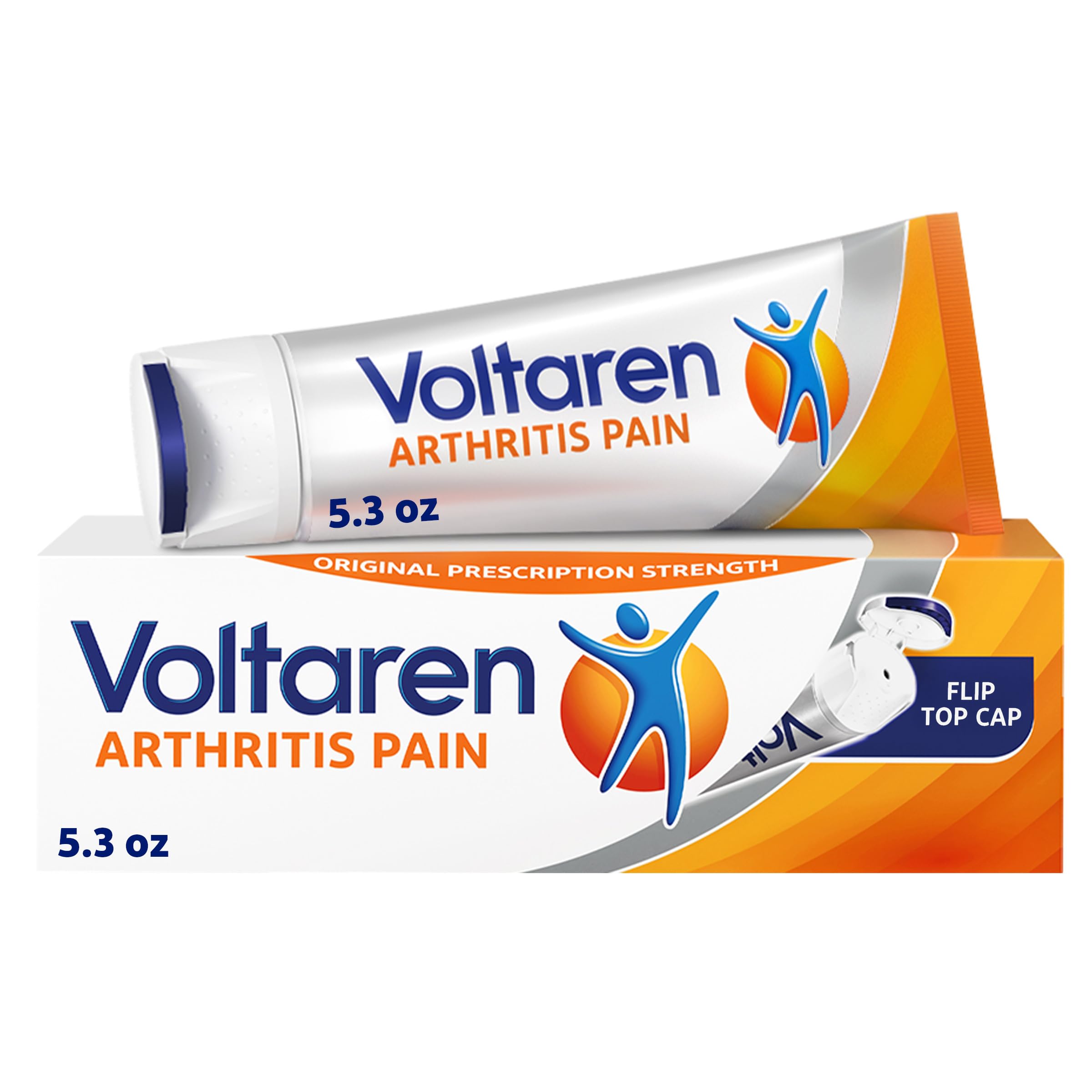 Voltaren Arthritis Pain Relief Gel, Diclofenac Sodium, 1% (NSAID), Clinically Proven Powerful Pain Reliever with Easy Open Flip Top Cap, No Prescription Needed, 5.3oz VoltarenAu supplements