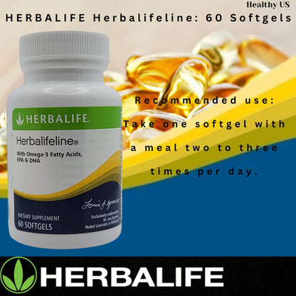 Herbalife Herbalifeline: 60 Softgels with Vitamin E, Marine Lipid Complex, Omega-3 Fatty HerbalifeUS supplements
