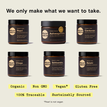 Reishi by Moon Juice - Organic Reishi Mushroom Powder Extract (700mg 1,3 and 1,6 Beta-Glucans per Serving) - Supports Mood, Concentration & Healthy Immune System - Vegan, Non-GMO (1.3oz) Moon JuiceUS supplements